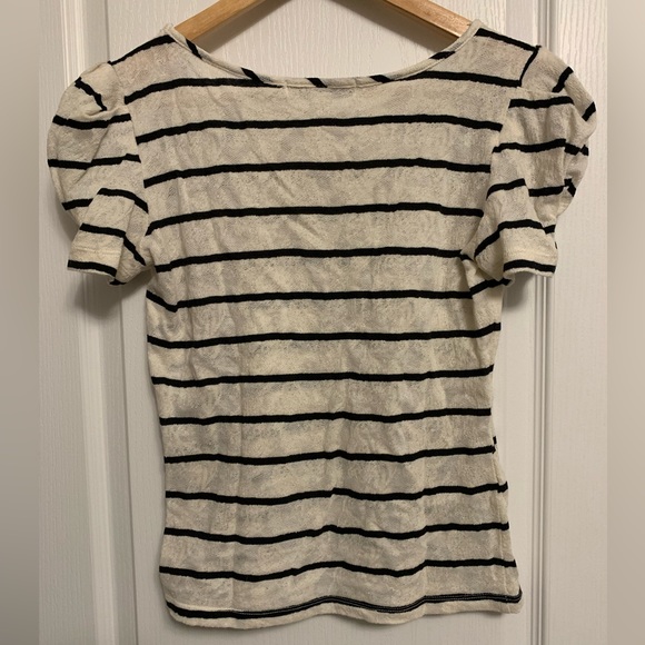 Forever 21 Black and White Striped Tee - Size S - Picture 4 of 4